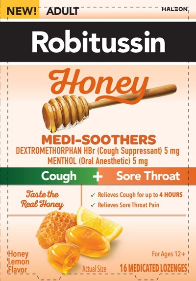 Robitussin Medi-Soothers Honey Lemon 16 Medicated Lozenges.JPG.jpg Robitussin Medi-Soothers Honey Lemon 16 Medicated Lozenges - Robitussin Medi Soothers Honey Lemon 16 Medicated Lozenges.JPG